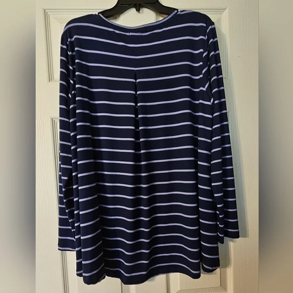 Westport Classic Navy and White Striped Shirt - Picture 3 of 5
